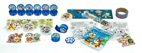 Kalendarz adwentowy dla dzieci Psi Patrol pełny 24 okienka prezent Mikołaj