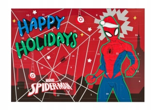 Kalendarz adwentowy dla dzieci Spider-Man pełny 24 okienka