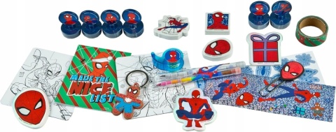 Kalendarz adwentowy dla dzieci Spider-Man pełny 24 okienka prezent Mikołaj