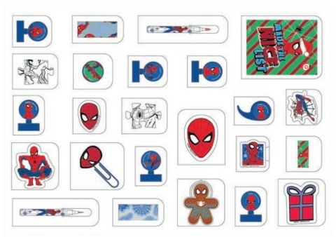 Kalendarz adwentowy dla dzieci Spider-Man pełny 24 okienka prezent Mikołaj