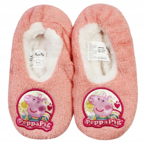 Pantofle kapcie dziecięce Świnka Peppa antypoślizgowe