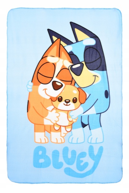 Koc polarowy 100 x150 cm Bluey