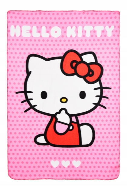 Koc polarowy 100 x150 cm Hello Kitty