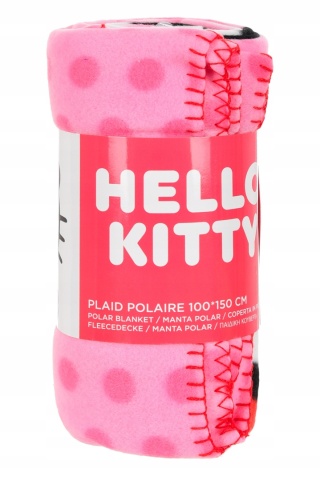 Koc polarowy 100 x150 cm Hello Kitty