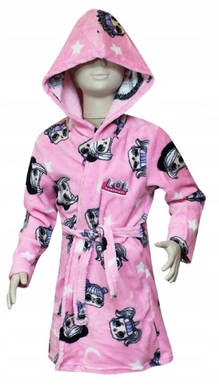 Szlafrok z kapturem dla dziewczynki LOL Surprise