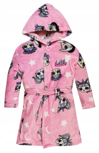 Szlafrok z kapturem dla dziewczynki LOL Surprise