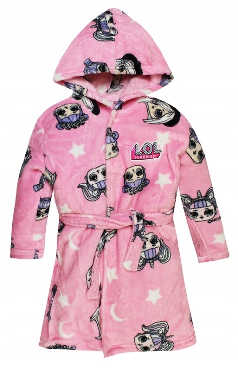 Szlafrok z kapturem dla dziewczynki LOL Surprise