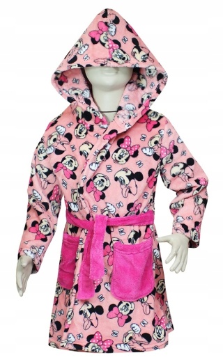 Szlafrok dla dziewczynki Myszka Minnie