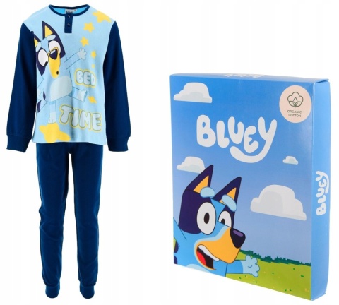 Piżama Bluey dla chłopca długi rękaw i spodnie w prezentowym pudełku