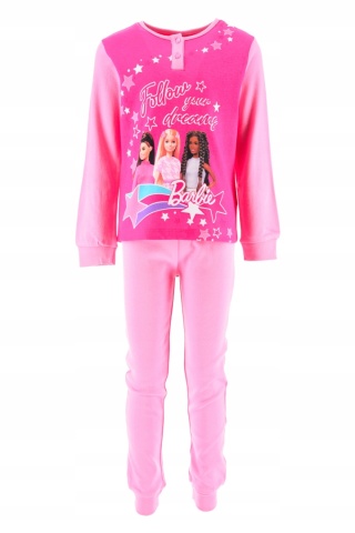 Piżamka Barbie lalki modna różowa bluzka i spodnie prezentowe pudełko
