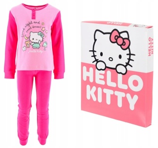 Piżama Hello Kitty Sanrio różowa prezentowe pudełko
