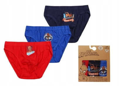 Slipki majtki dla chłopca 3-pak Spiderman