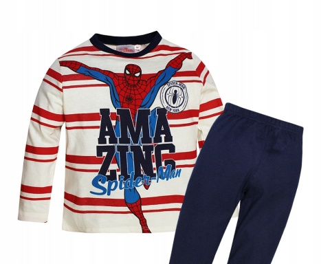 Piżama chłopięca z długim rękawem Spiderman