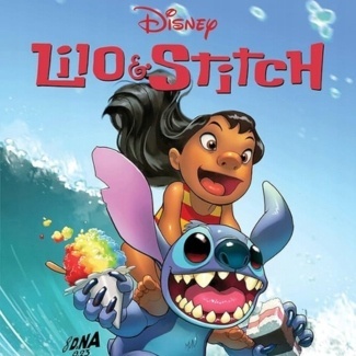 Skarpetki dla dziewczynki bawełniane Lilo i Stitch 3-pak