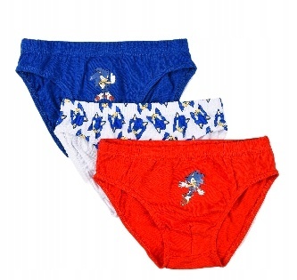 Slipki chłopięce zestaw 3-pak SONIC THE HEDGEHOG