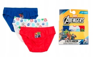 3 x Slipki chłopięce AVENGERS MARVEL