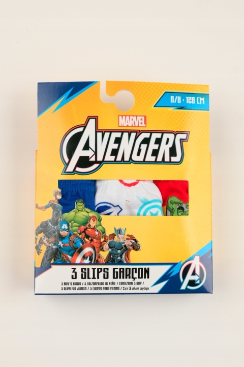 3 x Slipki chłopięce AVENGERS MARVEL