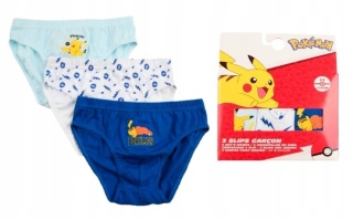 3 x Slipki dla chłopca POKEMON PIKACHU