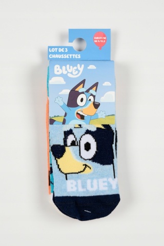3 x stopki skarpetki Bluey i Bingo dla chłopca super zestaw bajkowy
