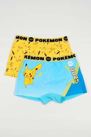Bokserki chłopięce Pokémon kpl. 2-pak Pikachu majtki