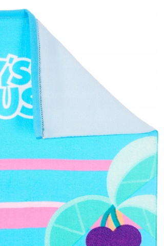 Ręcznik plażowy duży Gabby's Dollhouse Gabi i Kiciuś Syrenka 70 x 140 cm