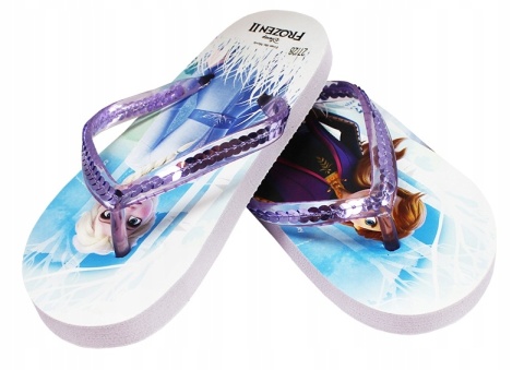 JAPONKI Kraina Lodu FROZEN Klapki Dziewczęce ELSA ANNA Basen Plaża