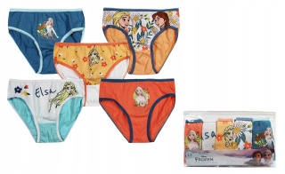 5 x KRAINA LODU Frozen majtki majteczki w etui dla dziewczynki