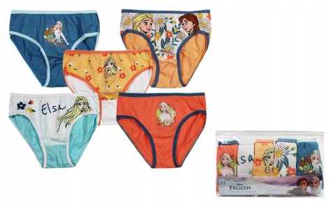5 x KRAINA LODU Frozen majtki majteczki w etui dla dziewczynki