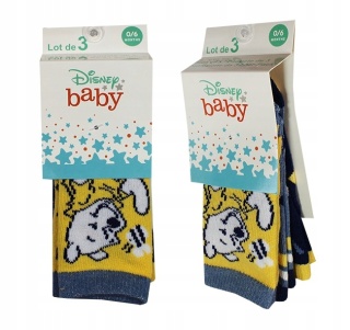 3x skarpetki dla dziecka niemowlęce Kubuś Puchatek 0-6 miesięcy