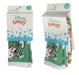 3x skarpetki dla dziecka niemowlęce Kubuś Puchatek 0-6 miesięcy
