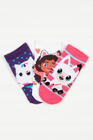 Koci Domek Gabi NETFLIX Stopki dla dziewczynki super zestaw 3 pary