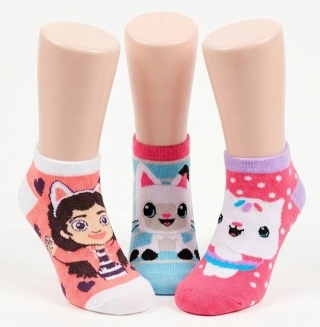 Koci Domek Gabi NETFLIX Stopki dla dziewczynki super zestaw 3 pary