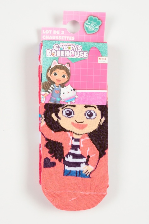 Koci Domek Gabi NETFLIX Stopki dla dziewczynki super zestaw 3 pary
