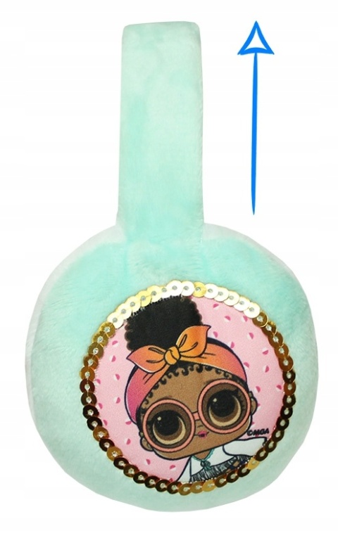 Nauszniki dla dziewczynki zimowe modne L.O.L SURPRISE