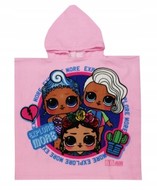 Ponczo kapielowe LOL SURPRISE ręcznik