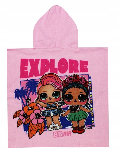 Ponczo kapielowe ręcznik z kapturem LOL SURPRISE