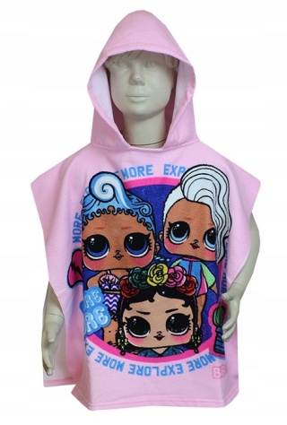 Ponczo kapielowe ręcznik z kapturem LOL SURPRISE