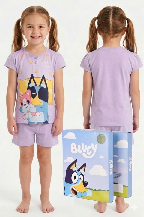Piżama dla dziewczynki bawełniana Bluey
