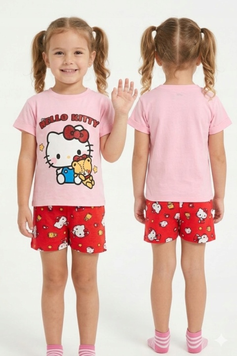 Piżama dla dziewczynki Hello Kitty bawełniana