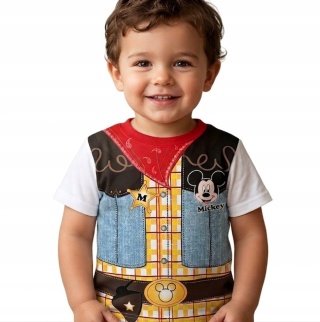 MYSZKA MIKI koszulka T- shirt dla chłopca KOWBOJ DISNEY bawełna