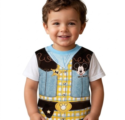 MYSZKA MIKI koszulka T- shirt dla chłopca KOWBOJ DISNEY bawełna