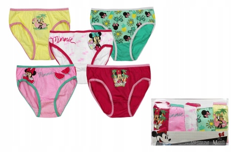 5 x MYSZKA MINNIE śliczne majtki majteczki dla dziewczynki w etui