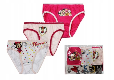 3 x MYSZKA MINNIE śliczne majtki majteczki dla dziewczynki