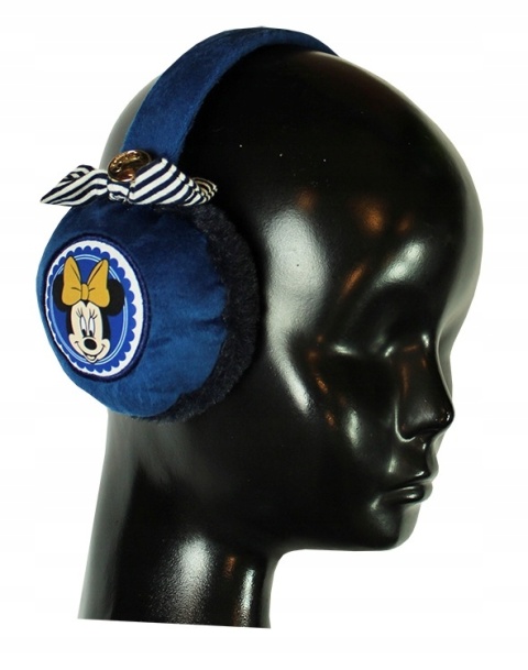 Nauszniki zimowe dla dziewczynki Myszka Minnie ocieplane