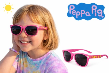 Okulary przeciwsłoneczne UV400 ŚWINKA PEPPA Pepa Pig dla dziewczynki