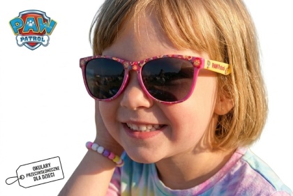 Okulary przeciwsłoneczne dla dziewczynki Paw Patrol UV400 modne