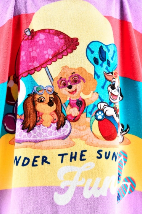 Ręcznik z kapturem ponczo kąpielowe PSI PATROL 55 x 110 cm