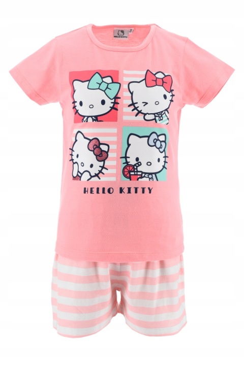 Piżama dla dziewczynki Hello Kitty - Komplet (Koszulka + Szorty)