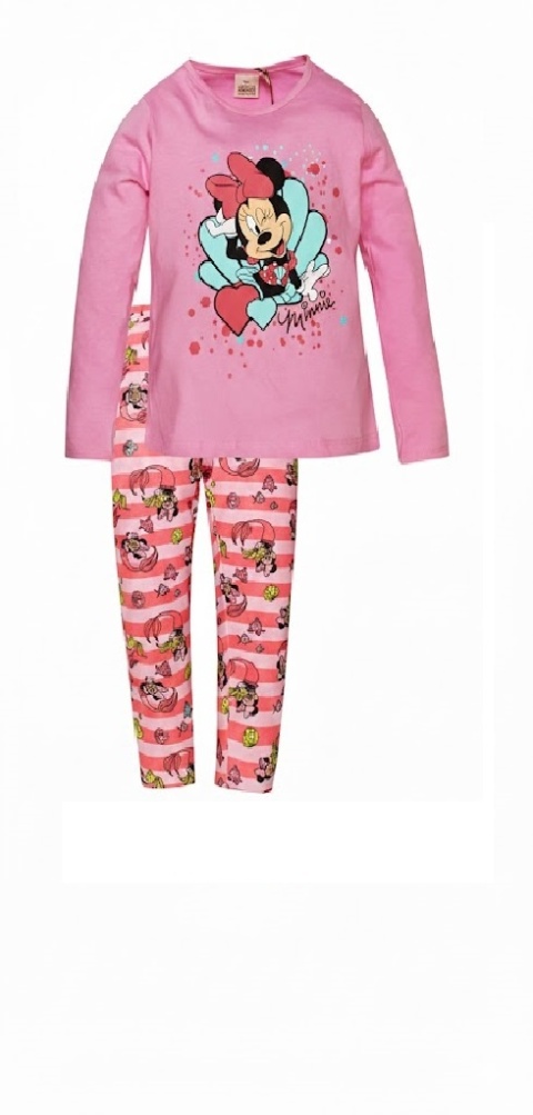Piżamka dla dziewczynki z długim rękawem Myszka Minnie