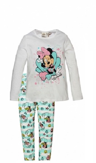 Piżamka dla dziewczynki z długim rękawem Myszka Minnie